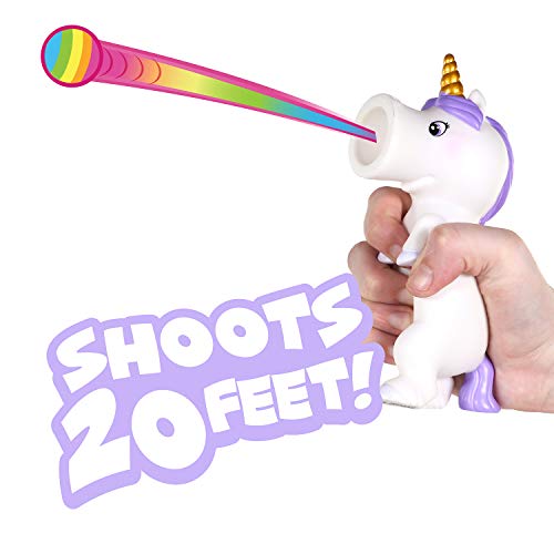 Hog Wild Unicorn Ball Popper – Squeeze to Launch Foam Balls Up to 20 Feet – Safe Indoor/Outdoor Toy for Kids 5+
