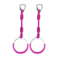 Hokilands 2-Pack Purple Ninja Obstacle Course Rings - Heavy Duty Swing Trapeze Bars for Kids, 300 lbs Capacity