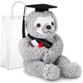 Hollowfly Class of 2026 Graduation Sloth Plush - Soft Stuffed Animal with Cap and Gift Bag, 13.4 Inch