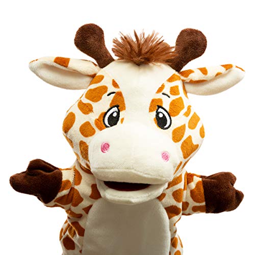 HollyHOME Giraffe Hand Puppet – 13 Inch Plush Animal Puppet for Kids and Adults