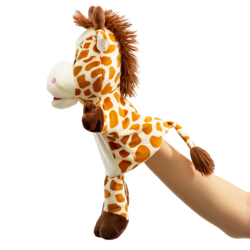 HollyHOME Giraffe Hand Puppet – 13 Inch Plush Animal Puppet for Kids and Adults