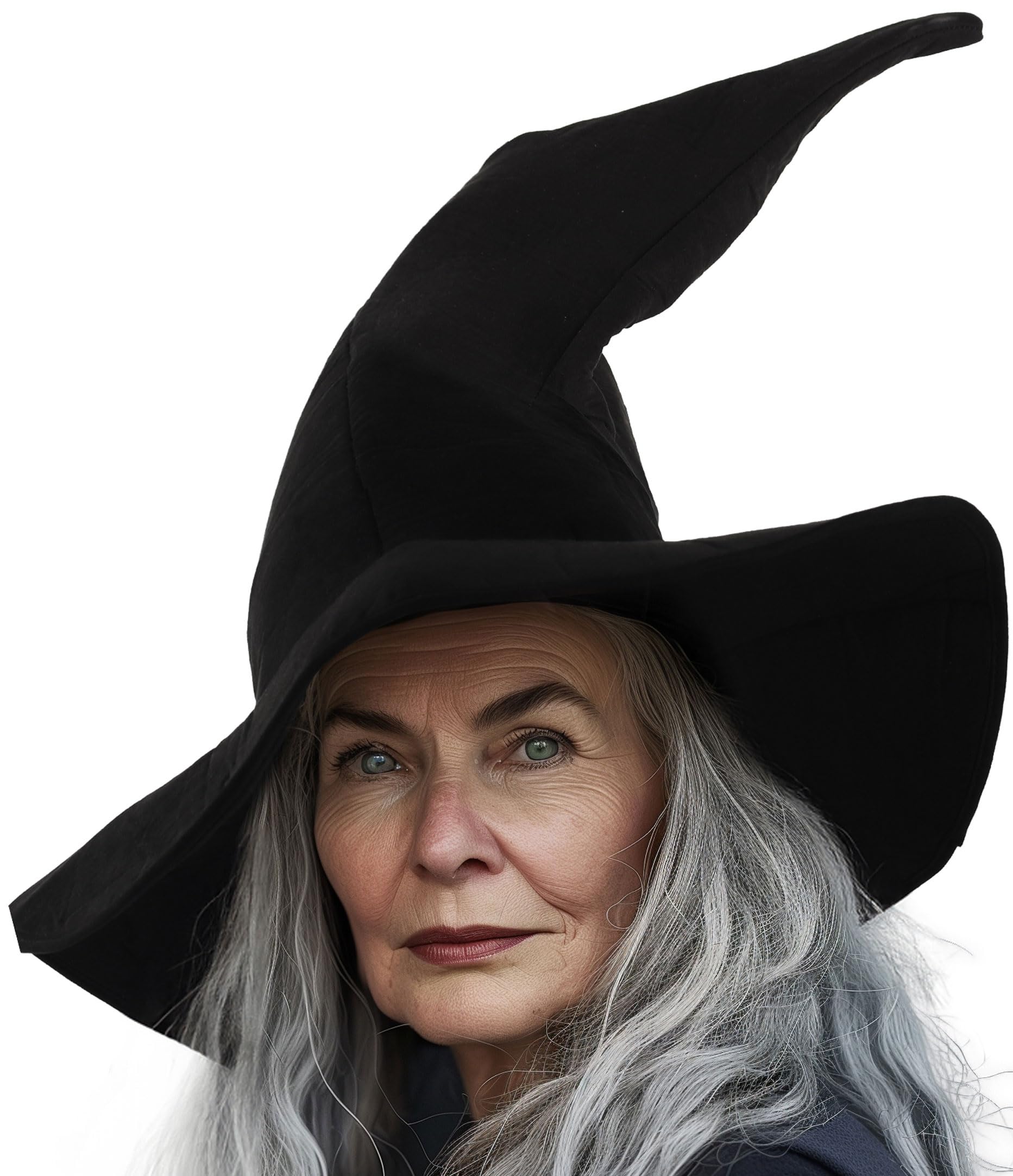 HOMELEX Adult Black Witch Hat for Halloween Costume Parties