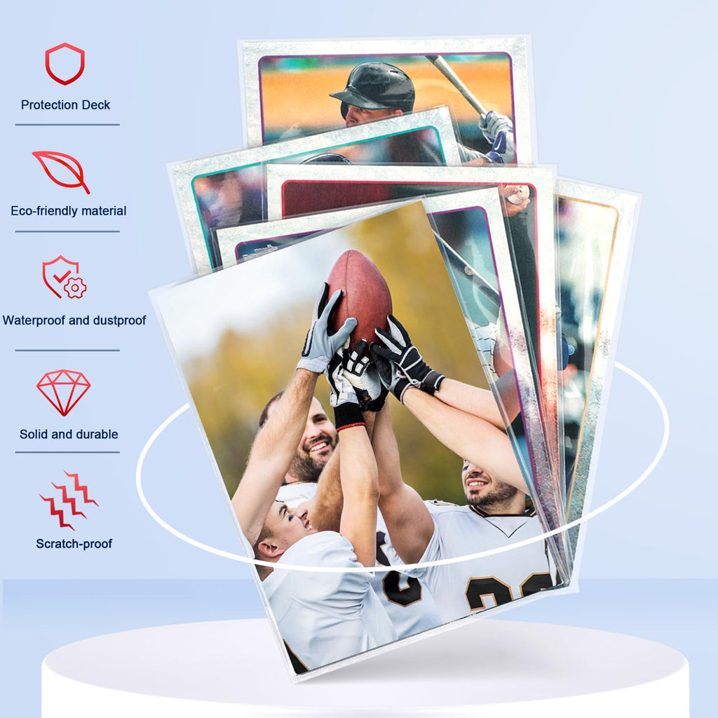 Homthy 600 Clear Card Sleeves – Non-PVC Polypropylene Protectors for Standard Trading Cards