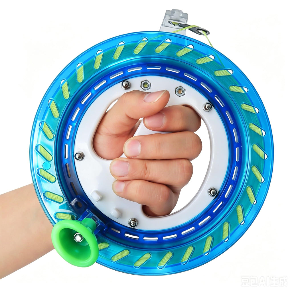 HONBO Kite String Spool – 7.1-Inch Reel with Bearing, Foldable Handle & 300m Line
