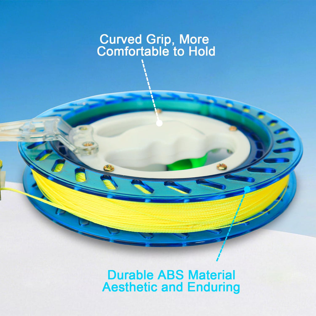HONBO Kite String Spool – 7.1-Inch Reel with Bearing, Foldable Handle & 300m Line