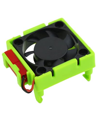 hopsupRC VXL-3s ESC Motor Cooling Fan Heatsink Upgrade for Traxxas 1/10 Slash/Rustler/Stampede VXL 4WD 2WD, Aluminum High Velocity Fan, Green (Replaces #3340)