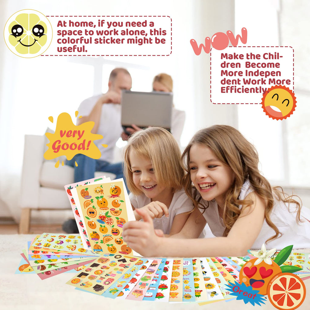 HORIECHALY 85-Sheet Scratch and Sniff Sticker Set – 17 Scents, 1670 Pieces for Kids Rewards
