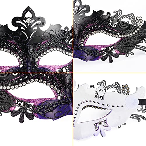 Hoshin Venetian Masquerade Mask for Women – Mardi Gras Decorations & Party Accessories