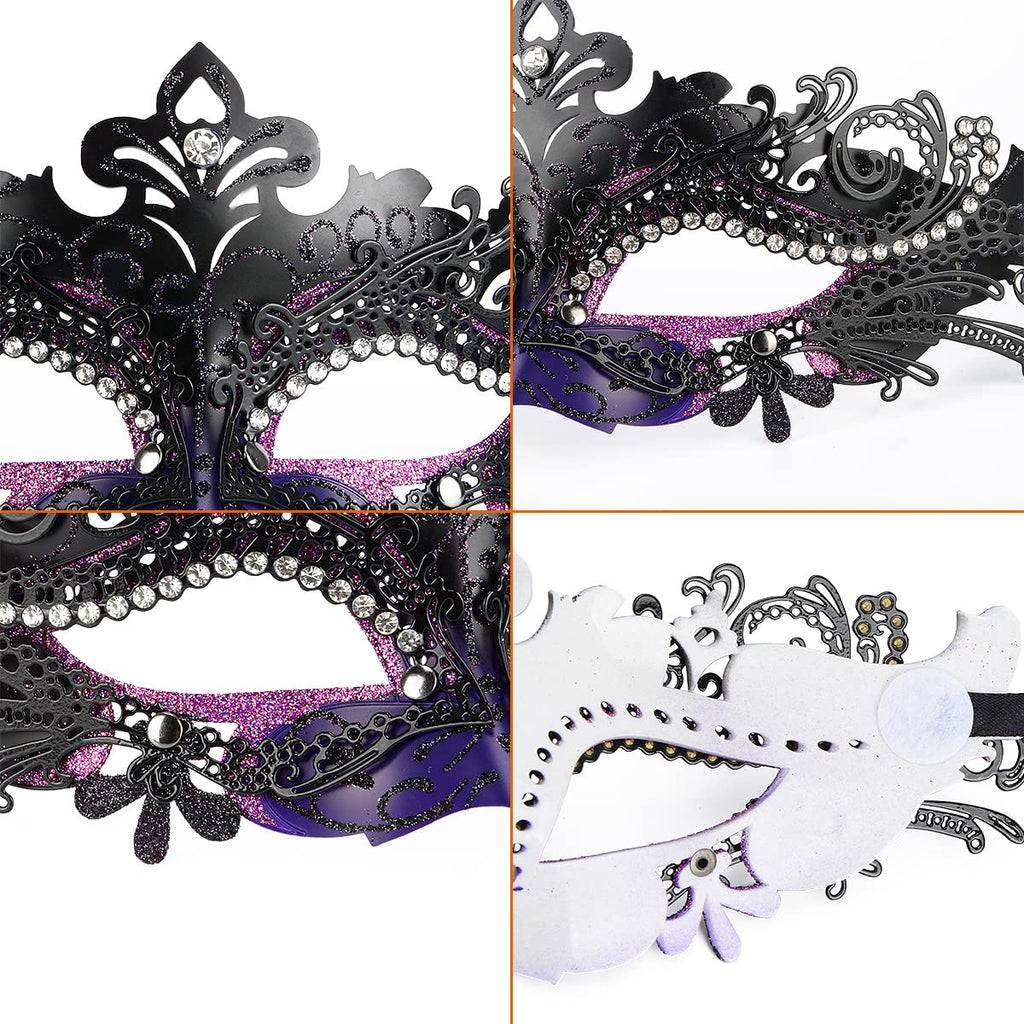 Hoshin Venetian Masquerade Mask for Women – Mardi Gras Decorations & Party Accessories