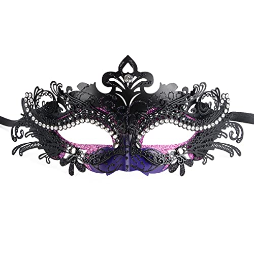 Hoshin Venetian Masquerade Mask for Women – Mardi Gras Decorations & Party Accessories