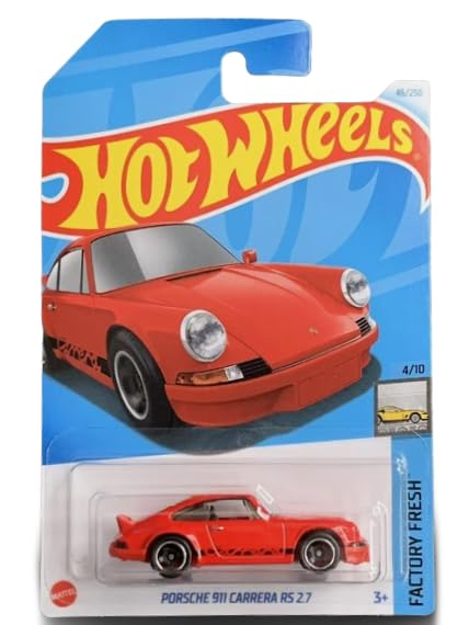 Hot Wheels Factory Fresh 1:64 Scale Die-Cast Porsche 911 Carrera RS 2.7 – Collectible Miniature Car
