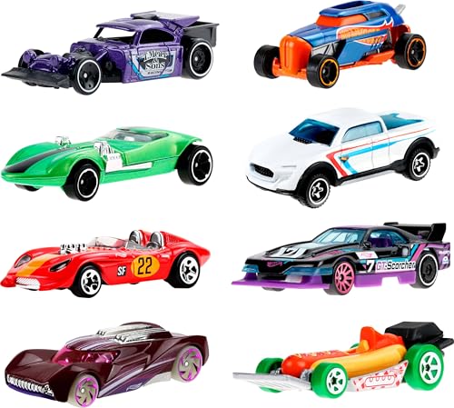 Hot Wheels Let's Race 8-Pack: 1:64 Scale Cars and Trucks from the Netflix Series