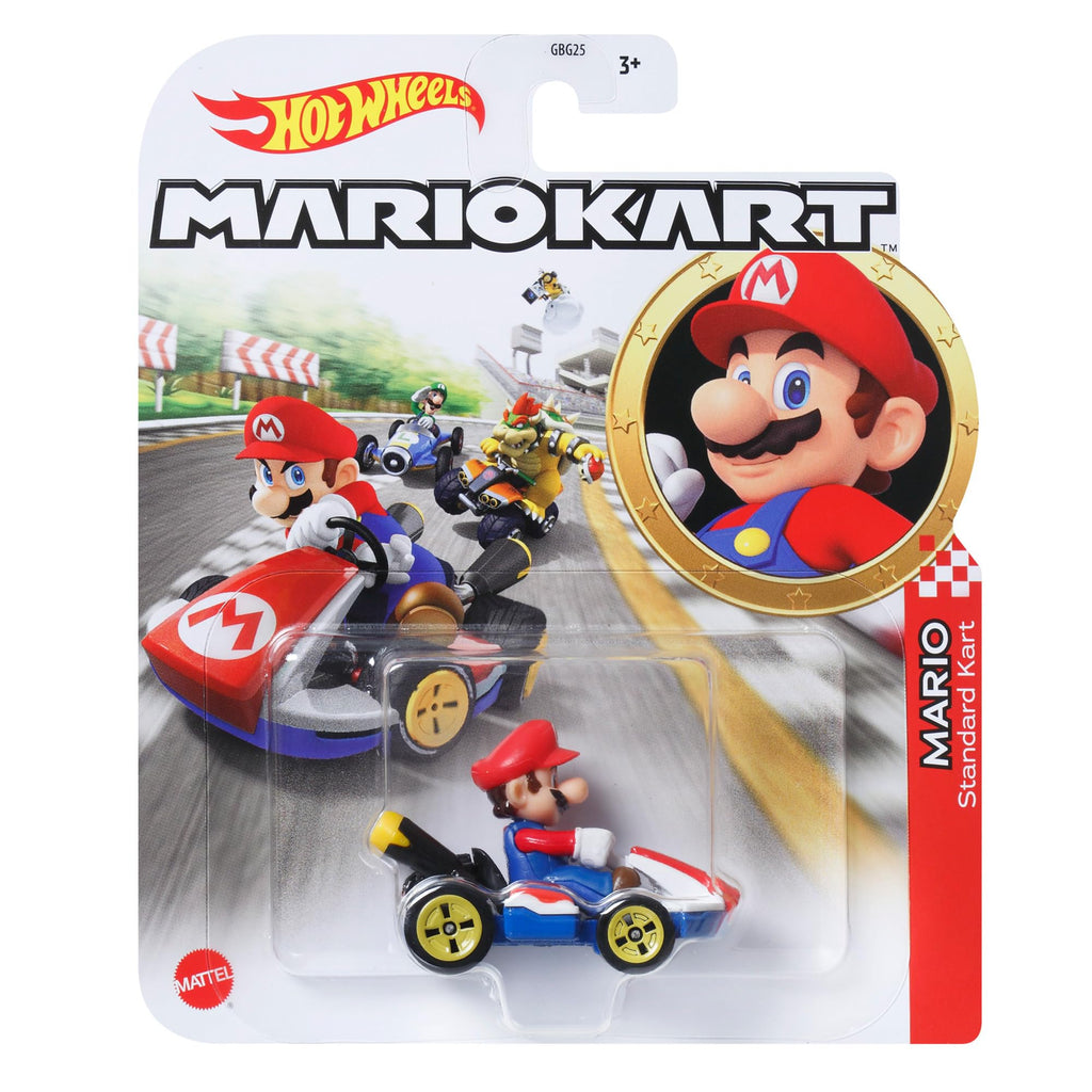 Hot Wheels Mario Kart 1:64 Scale Die-Cast Replica Vehicles – Collectible Toy Cars
