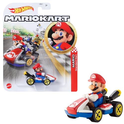 Hot Wheels Mario Kart 1:64 Scale Die-Cast Replica Vehicles – Collectible Toy Cars