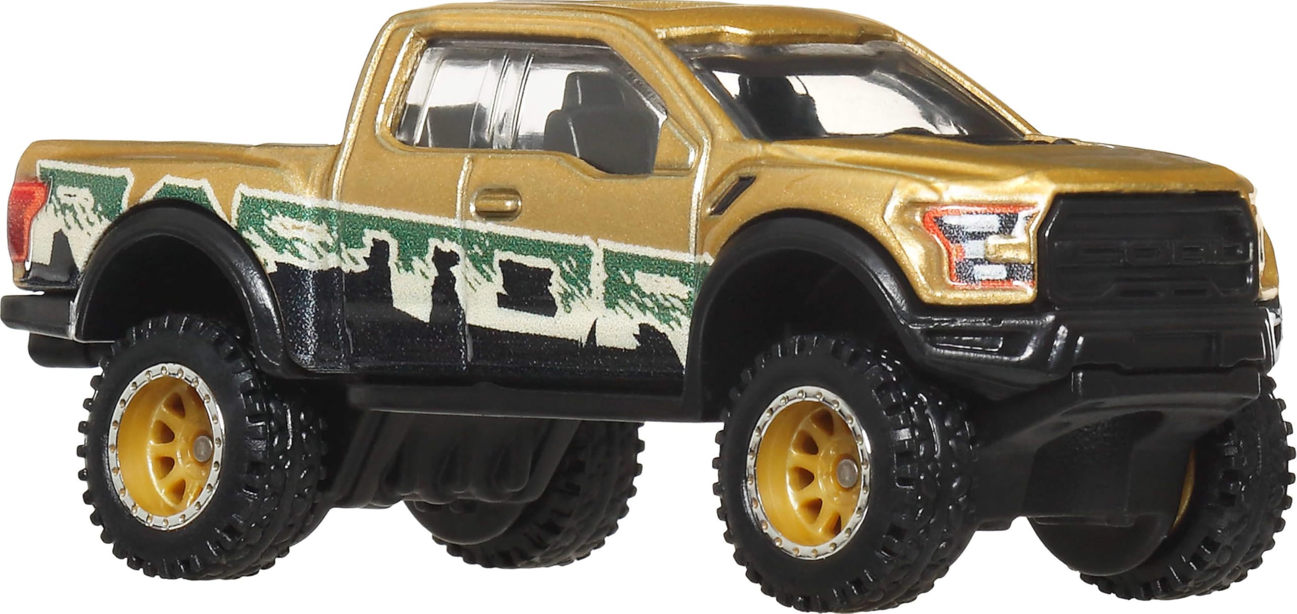 Hot Wheels Premium Car Culture 2017 Ford F-150 Raptor 1:64 Scale Die-Cast with Real Riders Tires and Metal Body