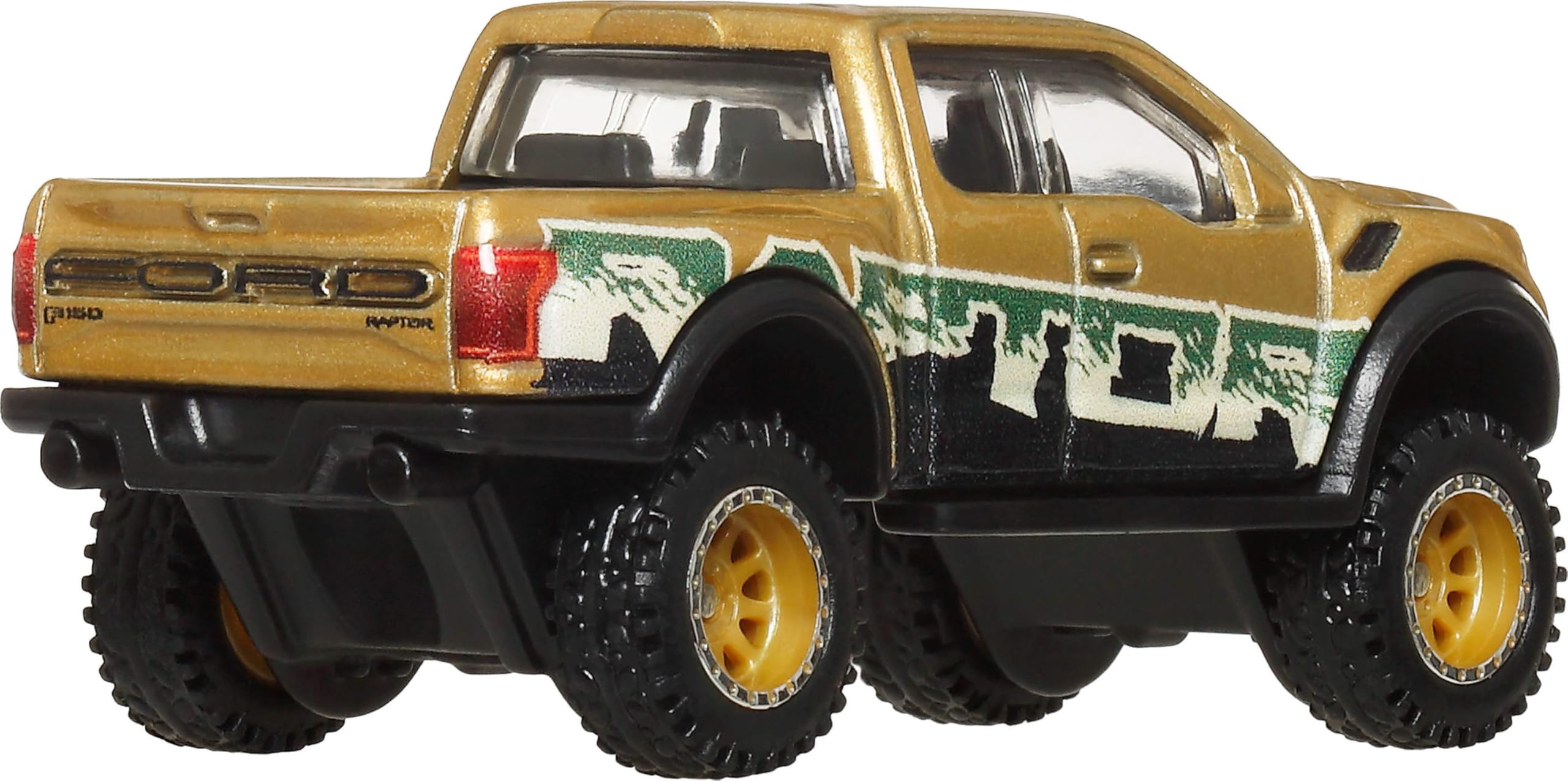 Hot Wheels Premium Car Culture 2017 Ford F-150 Raptor 1:64 Scale Die-Cast with Real Riders Tires and Metal Body