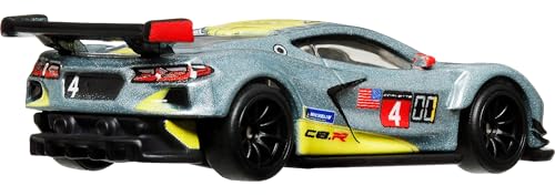 Hot Wheels Premium Car Culture Corvette C8 R, 1:64 Scale Die-Cast with Real Riders Tires