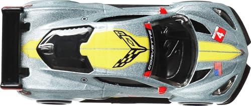 Hot Wheels Premium Car Culture Corvette C8 R, 1:64 Scale Die-Cast with Real Riders Tires