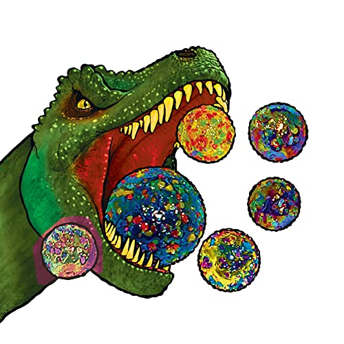 House of Marbles T-Rex Themed Net Bag of Marbles – Colorful with Exclusive Marbles