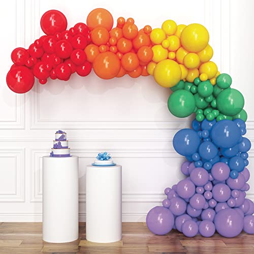 HOUSE OF PARTY 140-Piece Rainbow Balloon Arch Kit for Parties