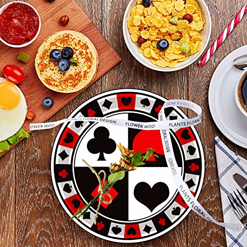 HSPAIDYP 60-Piece Poker Party Tableware Set – Plates, Napkins & Forks for Casino Night