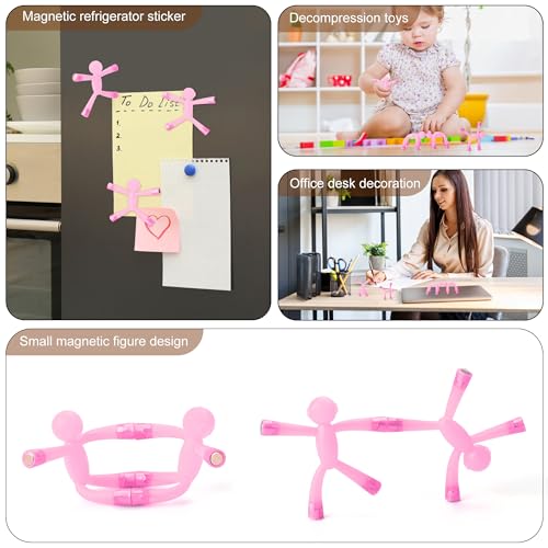 HTSHO 6 Pack Sensory Fidget Toy Set - Stress Relief Anxiety Toys for Kids & Adults - Pink