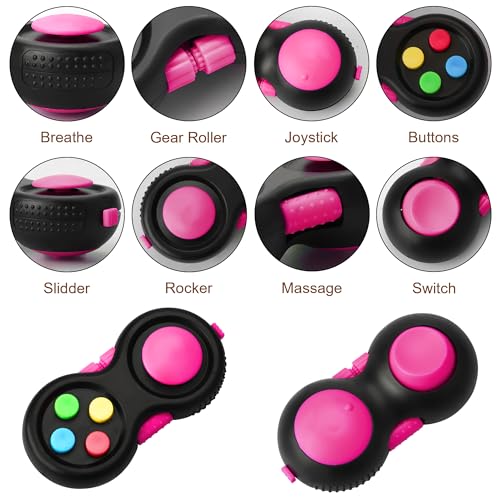 HTSHO 6 Pack Sensory Fidget Toy Set - Stress Relief Anxiety Toys for Kids & Adults - Pink