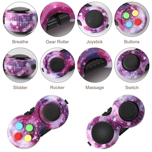 HTSHO 6-Pack Sensory Fidget Toy Set – Purple Stress Relief Toys for Kids and Adults