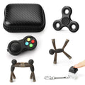 HTSHO 6-Pack Sensory Fidget Toy Set – Stress Relief & Anxiety Toys for Kids and Adults, Travel-Friendly for Airplane Car Road Trip, Classroom Rewards & Gifts (Black)