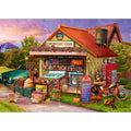 HUADADA 1000 Piece Jigsaw Puzzle for Adults – Country Store Scene with Lettered Back and Full-Size Poster (27.5x19.6 inches)