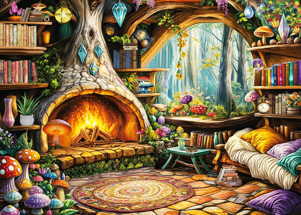 HUADADA 1000 Piece Jigsaw Puzzle for Adults – Fairy Tale Tree Hollow