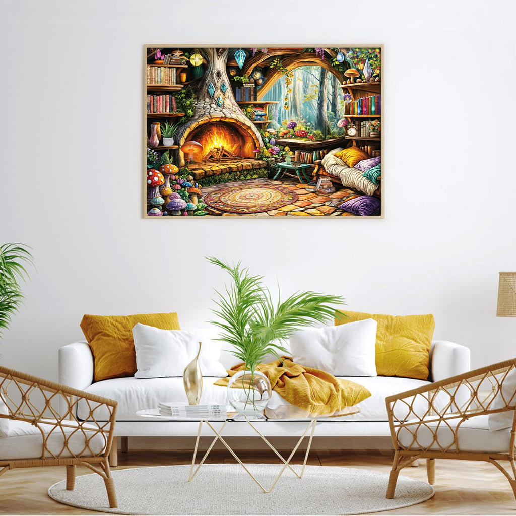 HUADADA 1000 Piece Jigsaw Puzzle for Adults – Fairy Tale Tree Hollow