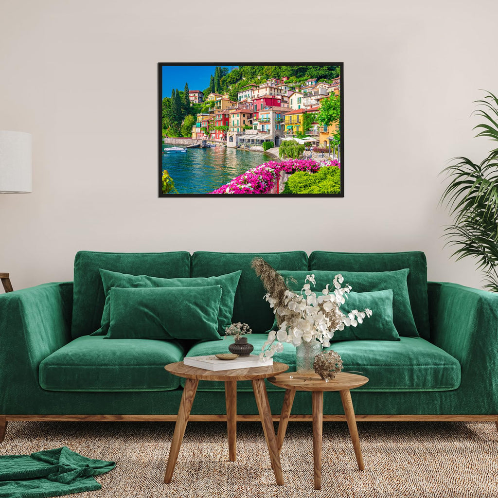 HUADADA 500 Piece Jigsaw Puzzle for Adults – Lake Como Italy Scenery, 19.3" x 13.7"