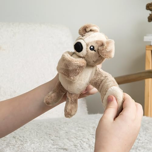 HUGIMALS Hug Babies Charlie the Puppy Mini Plush Stuffed Animal Bracelet – Soft, Portable Comfort for Kids