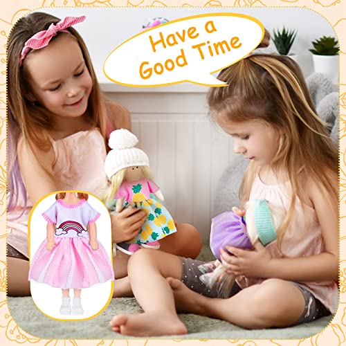 Hungdao 16-Piece Doll Clothes Set for 6-Inch Dolls – Mix of Boy and Girl Outfits