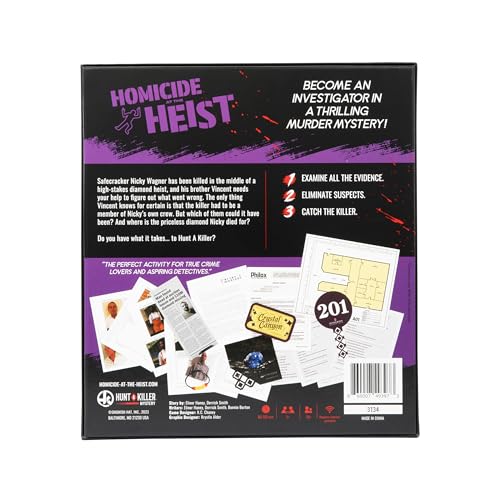 Hunt a Killer: Homicide at the Heist – Murder Mystery Game for Adults (Ages 14+, 1+ Players)