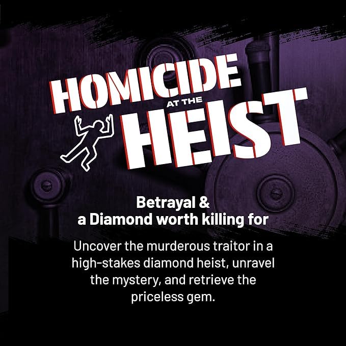 Hunt a Killer: Homicide at the Heist – Murder Mystery Game for Adults (Ages 14+, 1+ Players)