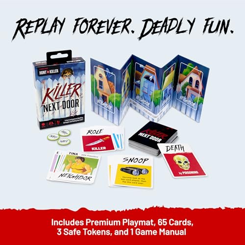 Hunt A Killer: Killer Next Door – A Fast-Paced Social Deduction Card Game for Ages 10+