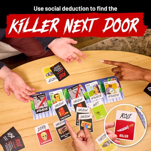 Hunt A Killer: Killer Next Door – A Fast-Paced Social Deduction Card Game for Ages 10+