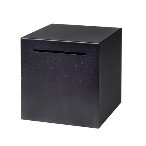 HUSAN Stainless Steel Hammer-Break Piggy Bank – 4.72 Inch (Black)