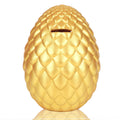 H&W Dragon Egg Piggy Bank – Unbreakable Shiny Gold Coin Bank for Kids, Large Capacity Money Box Gift