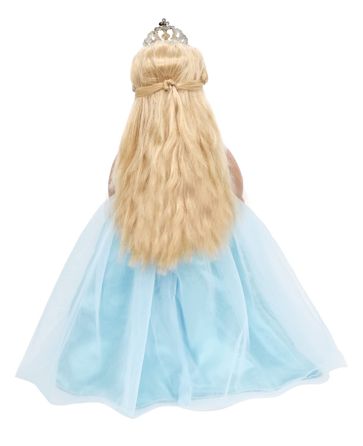HWD Princess Doll Dress and Crown Set - Blue - Fits 18 Inch Dolls