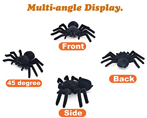 HWD Soft Spider Plush Doll – Cute Stuffed Animal Toy for Pranks, Gifts, and Decor (Medium: 7.8 x 2.7 x 11.8 inches)