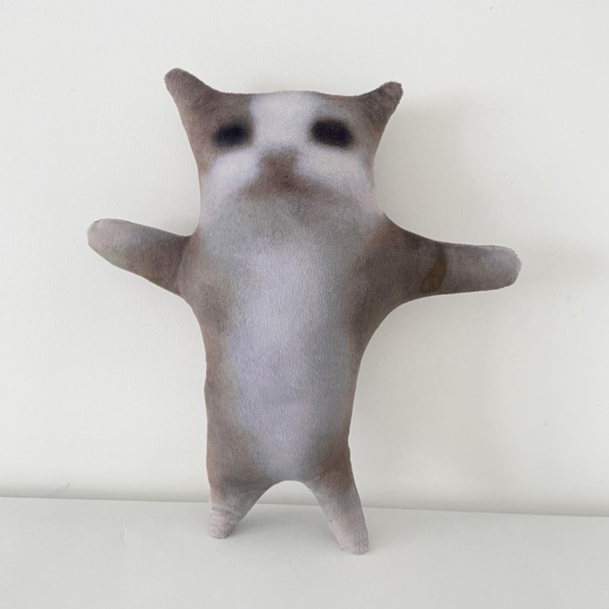 HWHXCZYH Grey Cat Plush Toy – 30 cm Anime Stuffed Animal, Soft and Cuddly Gift for Children