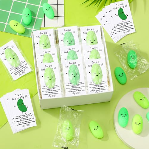 HyDren 40-Pack Kawaii Stress Ball Set with Motivational Cards for Classroom Rewards and Back to School Gifts