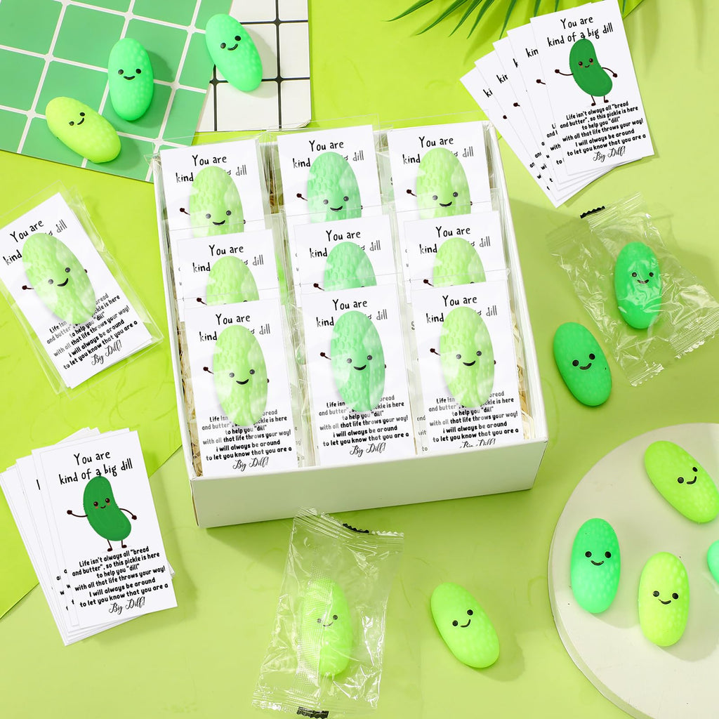 HyDren 40-Pack Kawaii Stress Ball Set with Motivational Cards for Classroom Rewards and Back to School Gifts