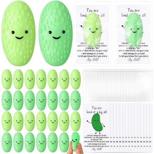 HyDren 40-Pack Kawaii Stress Ball Set with Motivational Cards for Classroom Rewards and Back to School Gifts