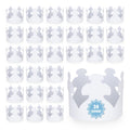 Hygloss White Paper Crowns – Pre-Cut, 24-Pack for DIY Decorating