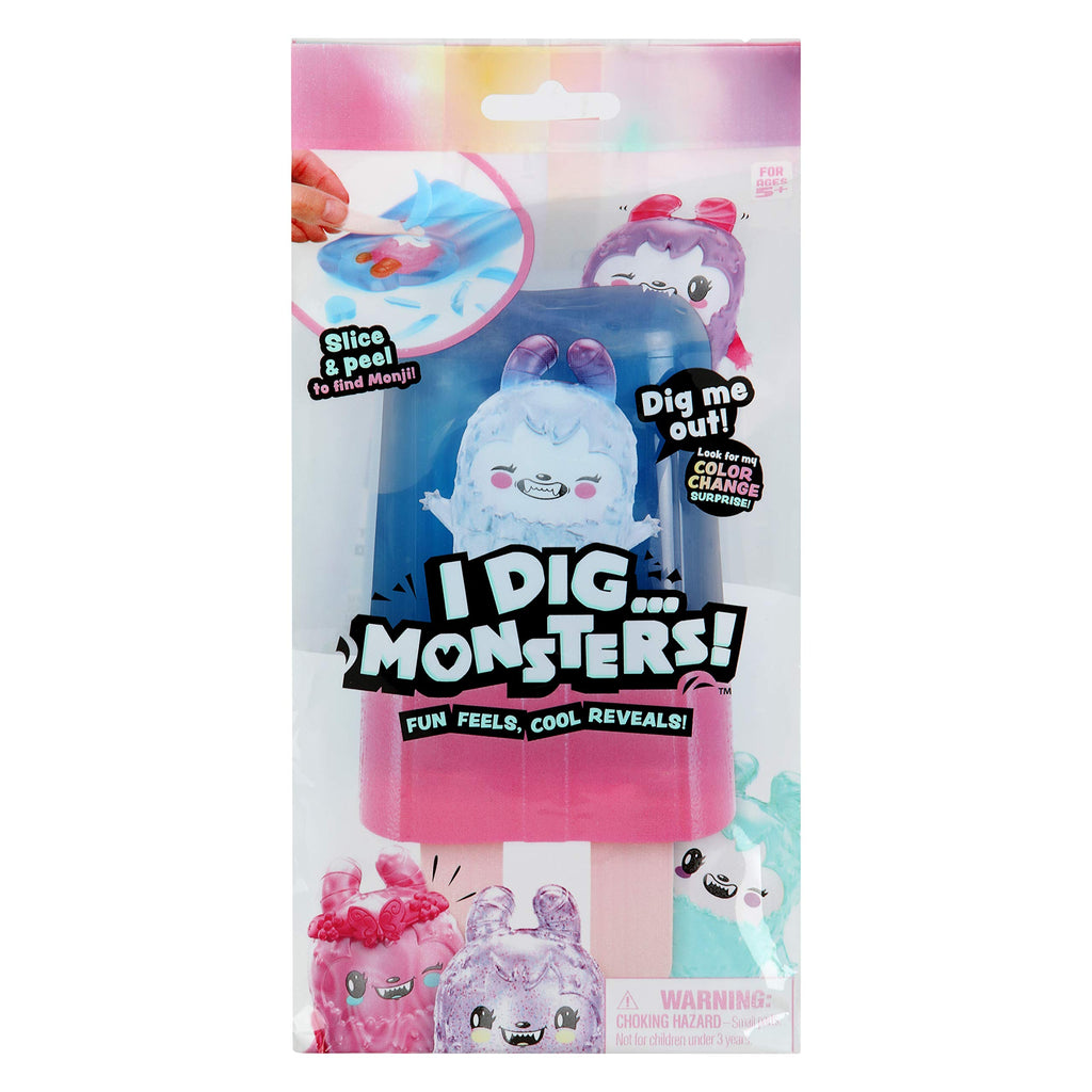 I Dig...Monsters Popsicle Pack: ASMR Collectible Toy with 28 Monji Figures – Styles May Vary