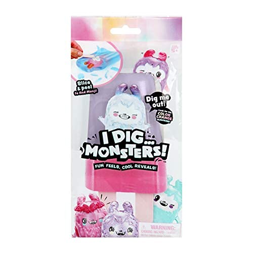 I Dig...Monsters Popsicle Pack: ASMR Collectible Toy with 28 Monji Figures – Styles May Vary